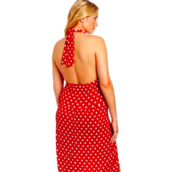 Star Vixen Women's Plus-Size Marilyn Halter Dress - Picture 4 of 6